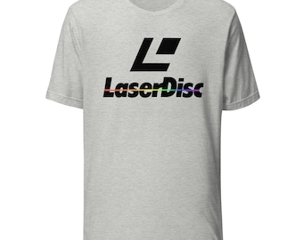 レーザーディスクTシャツ - レトロな90年代映画風Tシャツ