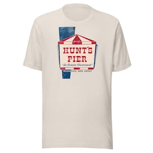 Hunt's Pier T-Shirt - Wildwood, NJ | Retro Jersey Shore Theme Park Tee