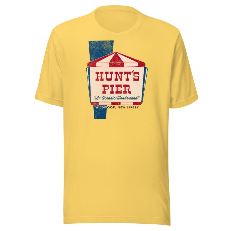 Hunt's Pier T-Shirt - Wildwood, NJ | Retro Jersey Shore Theme Park Tee