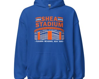 Sheaスタジアムパーカー - ニューヨーク州フラッシングメドウズ レトロベースボールヴィンテージスウェットシャツ