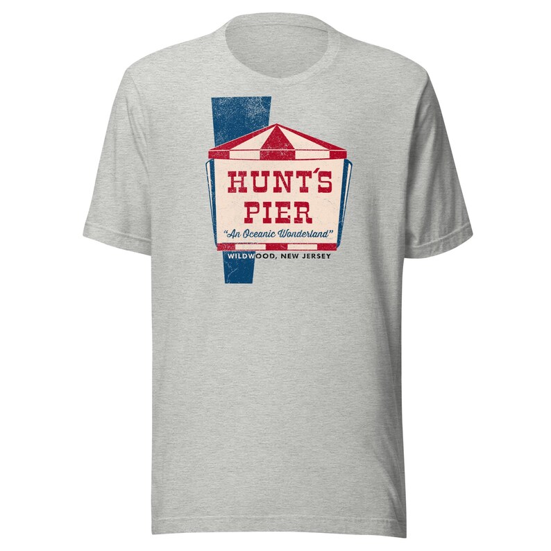 Hunt's Pier T-Shirt - Wildwood, NJ | Retro Jersey Shore Theme Park Tee