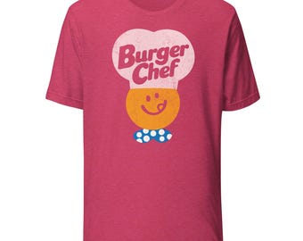 バーガーシェフTシャツ｜レトロな70年代80年代ファストフード店Tシャツ