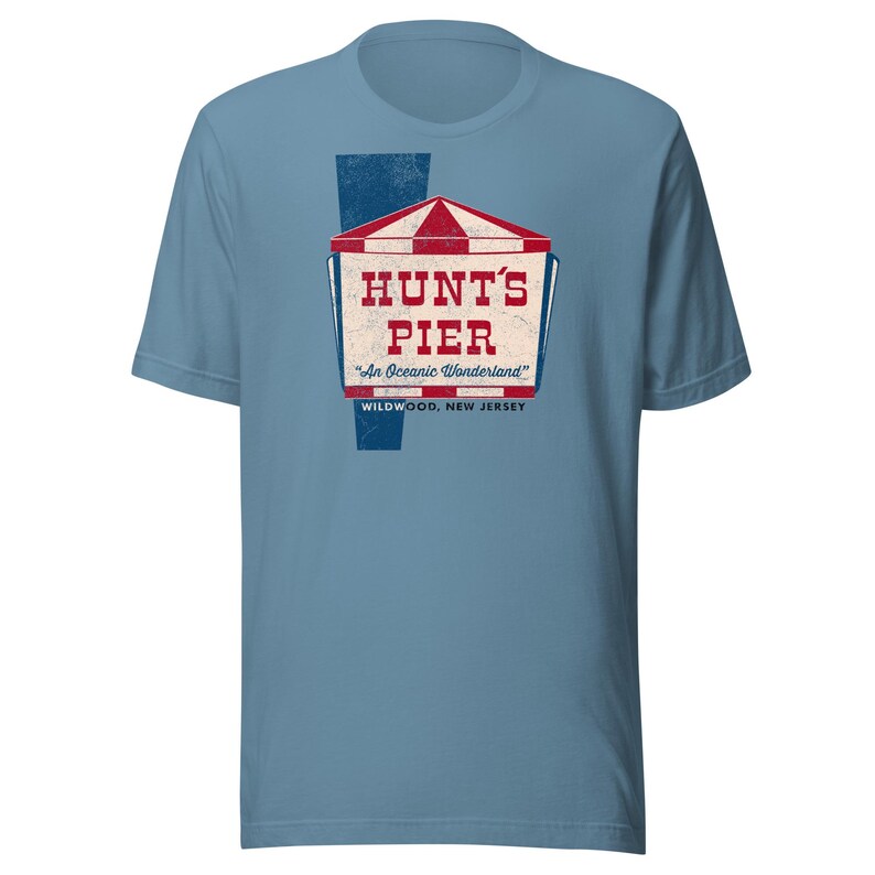 Hunt's Pier T-Shirt - Wildwood, NJ | Retro Jersey Shore Theme Park Tee
