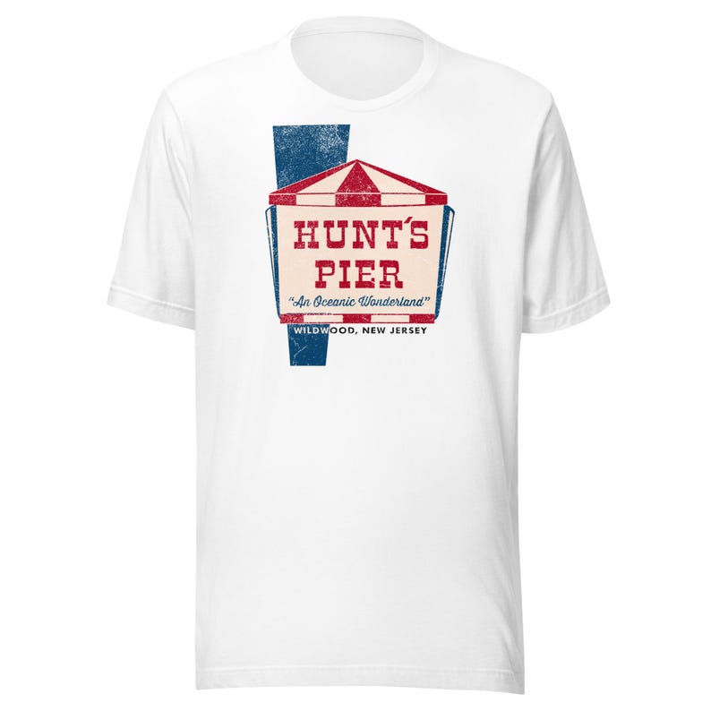 Hunt's Pier T-Shirt - Wildwood, NJ | Retro Jersey Shore Theme Park Tee