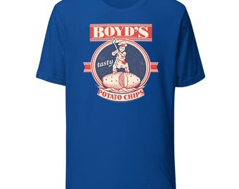 ボイドポテトチップスTシャツ - マサチューセッツ州リン | レトロなノースショアTシャツ