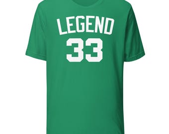 ラリー・レジェンド 33 Tシャツ | クラシック ボストン バスケットボール レジェンド Tシャツ