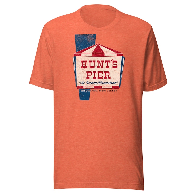 Hunt's Pier T-Shirt - Wildwood, NJ | Retro Jersey Shore Theme Park Tee