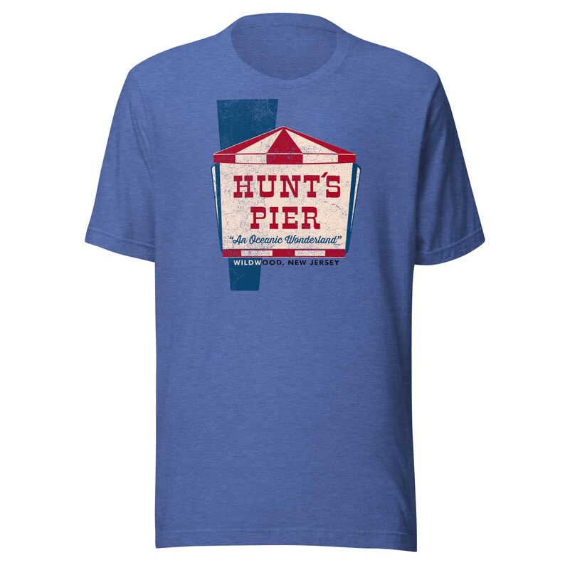 Hunt's Pier T-Shirt - Wildwood, NJ | Retro Jersey Shore Theme Park Tee