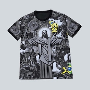Brazil x Jesus Kids Football Kit – Personalized Soccer Jersey & Shorts image 2
