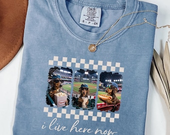 Funny Dachshund Baseball Shirt, I Live Here Now Tee, Dachshund Lover Gift, Baseball Game Day Shirt, Funny Dog T-Shirt, Wiener Dog Tee
