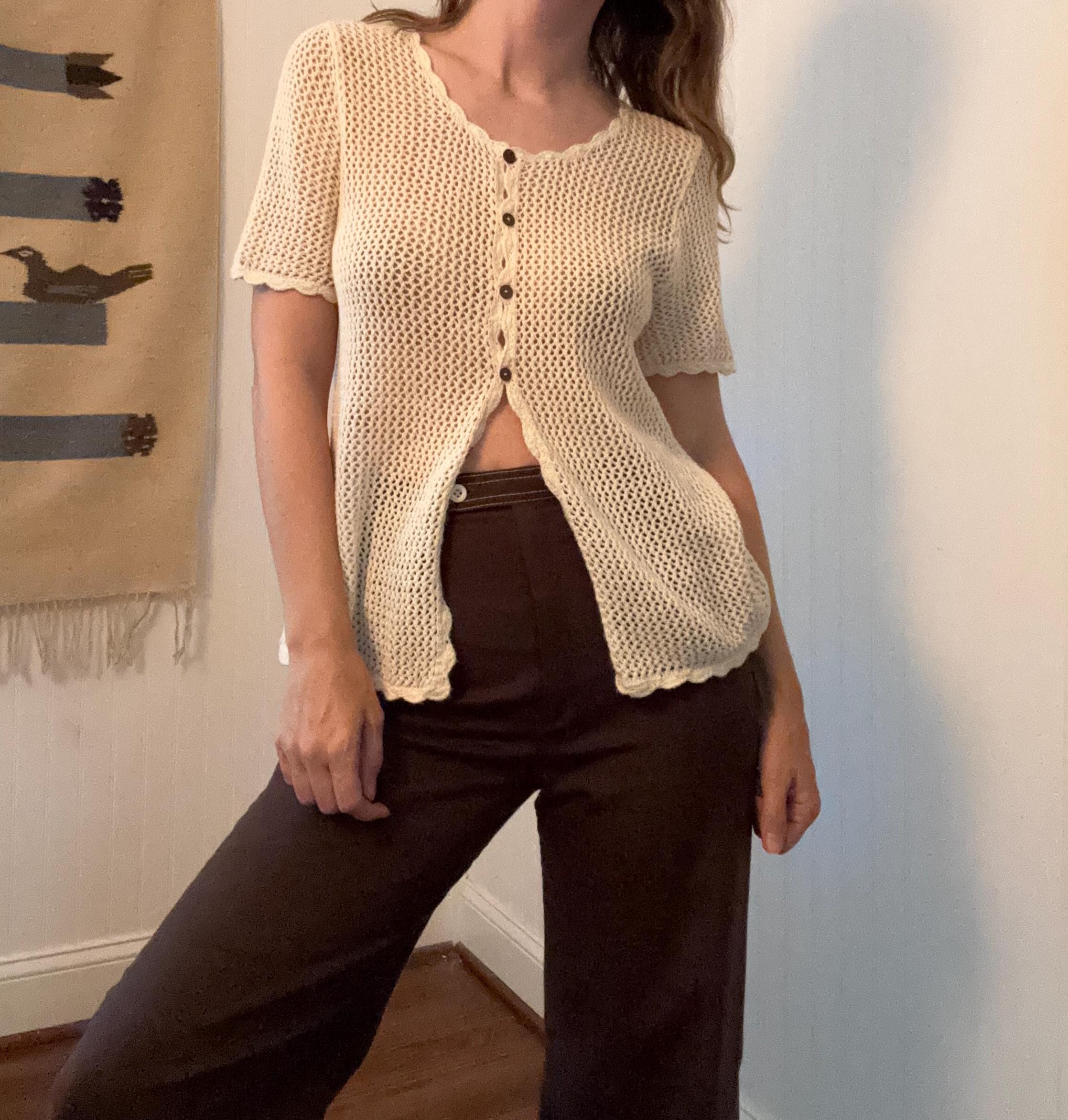 Knit Net Top - Etsy