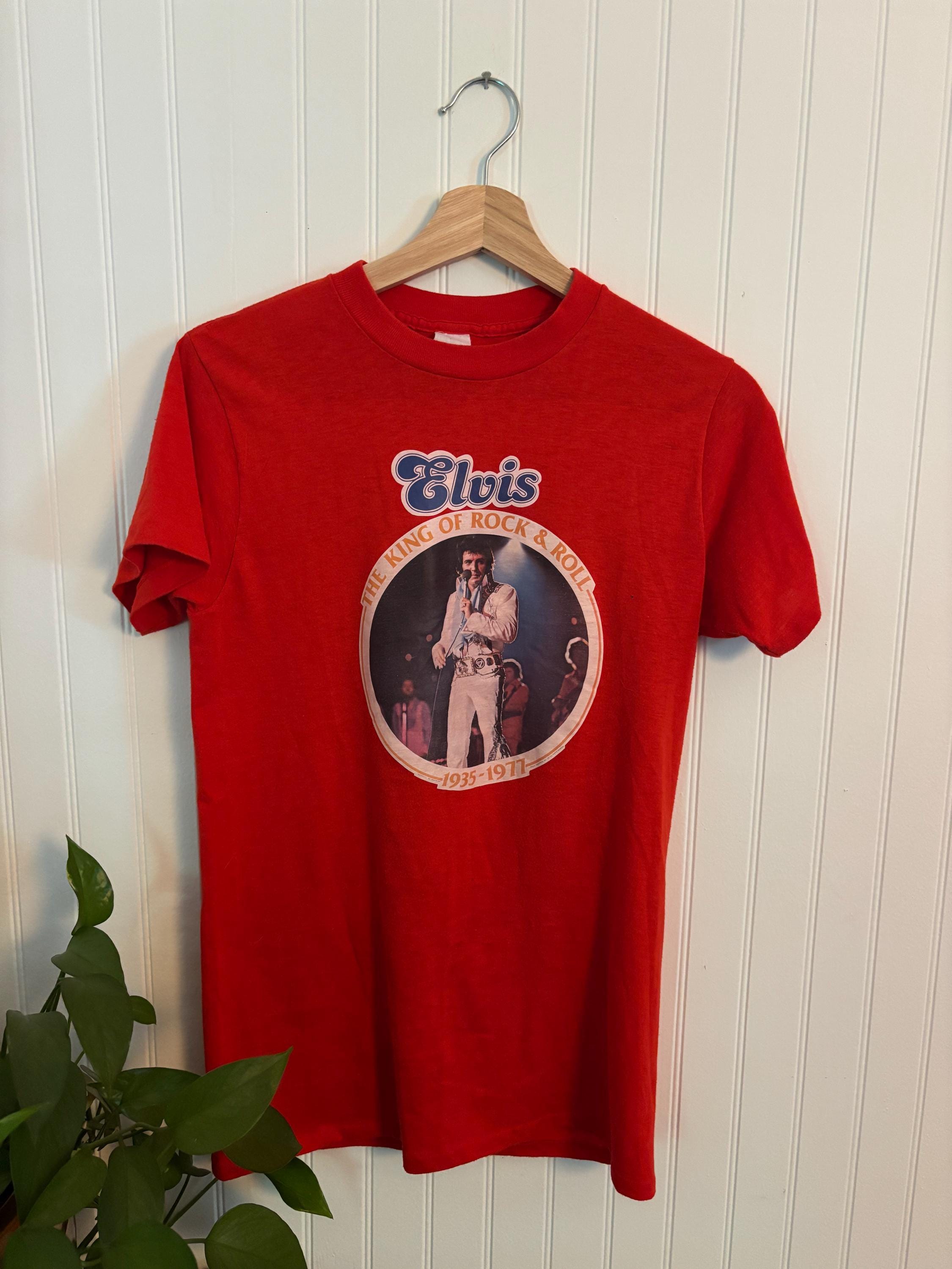 Red Vintage Elvis Shirt - Etsy