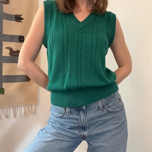Hot Jazz Teal 80's Sweater Vest