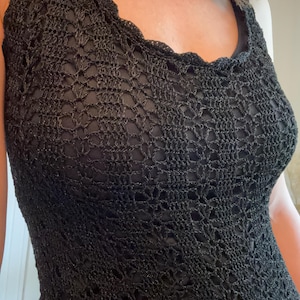 90's Saint Tropez Sparkle Crochet Dress