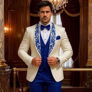 slim fit dress slacks Zapaka Black and Gold Sequins Men's 2 Piece Prom Suits Jacquard Shawl Lapel Homecoming Suits, BlackGolden / L main image 0