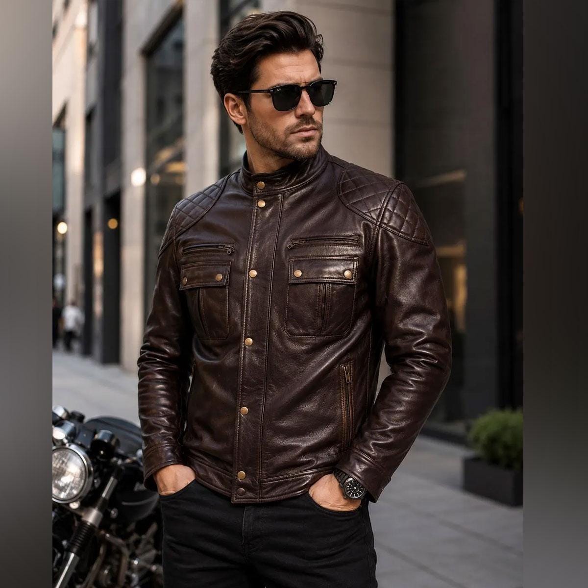 Vintage Mirage Leather Jacket - Etsy