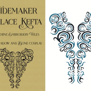 Tidemaker Palace Kefta: Machine Embroidery Files for Shadow and Bone Nadia Zhabin Cosplay