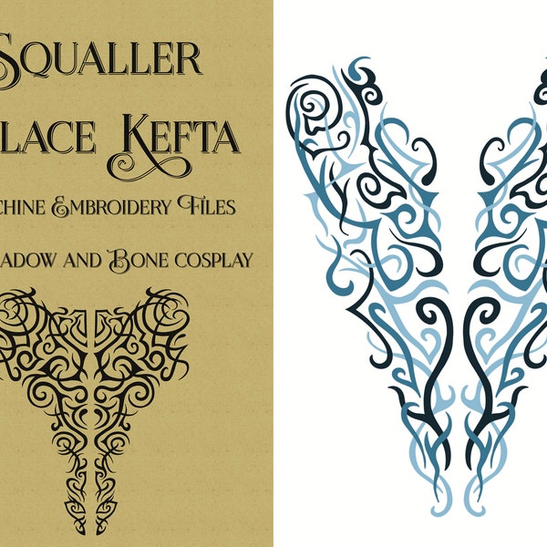 Squaller Palace Kefta: Machine Embroidery Files for Shadow and Bone Zoya Nazyalensky Cosplay