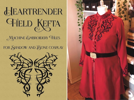 4/25まで！RIV NOBUHIKO AMY EMBROIDERY TOP Heartrender Kefta: Machine Embroidery Files for Shadow and