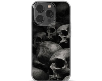 Skull Phone Case gothic cover for iPhone 16e, 17 Pro Max, 17 Air, Samsung S25 Edge, A16, Pixel 10, 9A