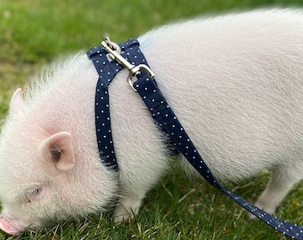 Cotton  Mini Pig Harness - You Choose Fabric