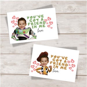 Toy Story "You've Got a Friend in Me" Valentine Template