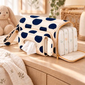 Nähanleitung für eine Wickeltasche | Nähkurs für Anfänger | PDF-Anleitung zum Selbermachen eines Baby-Organizers | Feuchttuchtasche | Wickeltasche