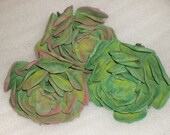 Gumpaste 3 1/4 inch Succulents for Wedding Cakes