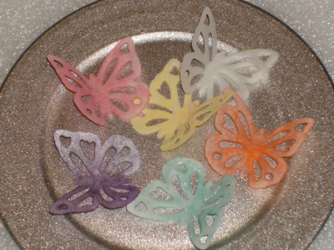 Edible Wafer Paper Butterflies for Cakes Cookies cake Pops Etsy