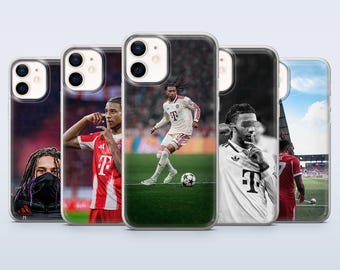 Custodia per telefono Michael Olise con stampa di calcio per iPhone 16, 15, 14, 13, 12, Samsung S25Fe, S24, S23, S22, A16, A26, A56, Pixel 9 Pro, 8A