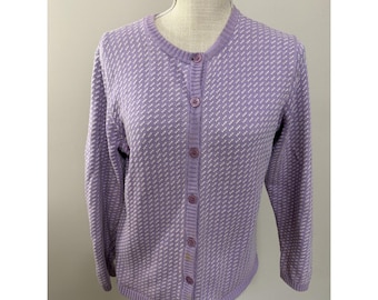 Cardigan classico vintage LL Bean, colore raro, taglia media. Leggi