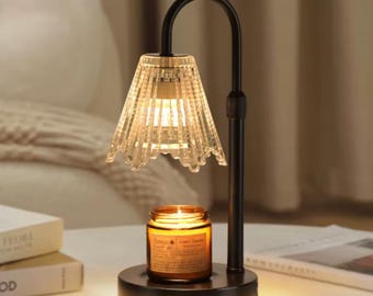 Vintage Candle Warmer Lamp – Dimmable Timer, Flame-Free Aromatherapy