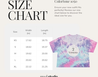 Size & Color Charts
