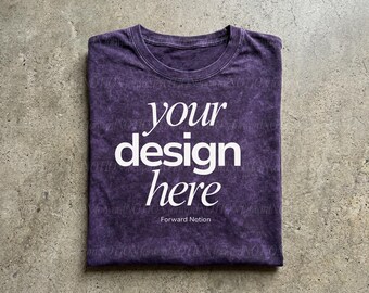 Mineral Purple Colortone 1300 Mockup Tshirt (Digital Download)