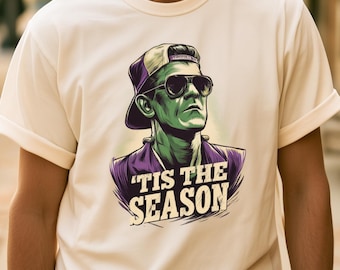 Tis The Season Shirt, Funny Halloween Party, Trick or Treat T-Shirt, Spooky Season Top, Cool Dad Graphic Tee, Comfort Colors Fall Apparel