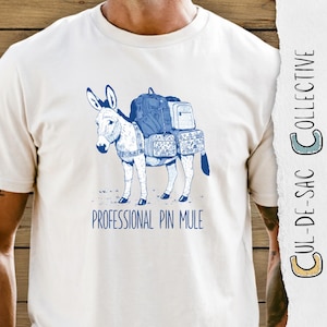 Professionelles Pin Mule Shirt, Comfort Farben 1717 Grafik T-Shirt, Retro Heavy Trading Bag Top, Vintage Pin Sammler Humor Geschenk, Park Day T-Shirt