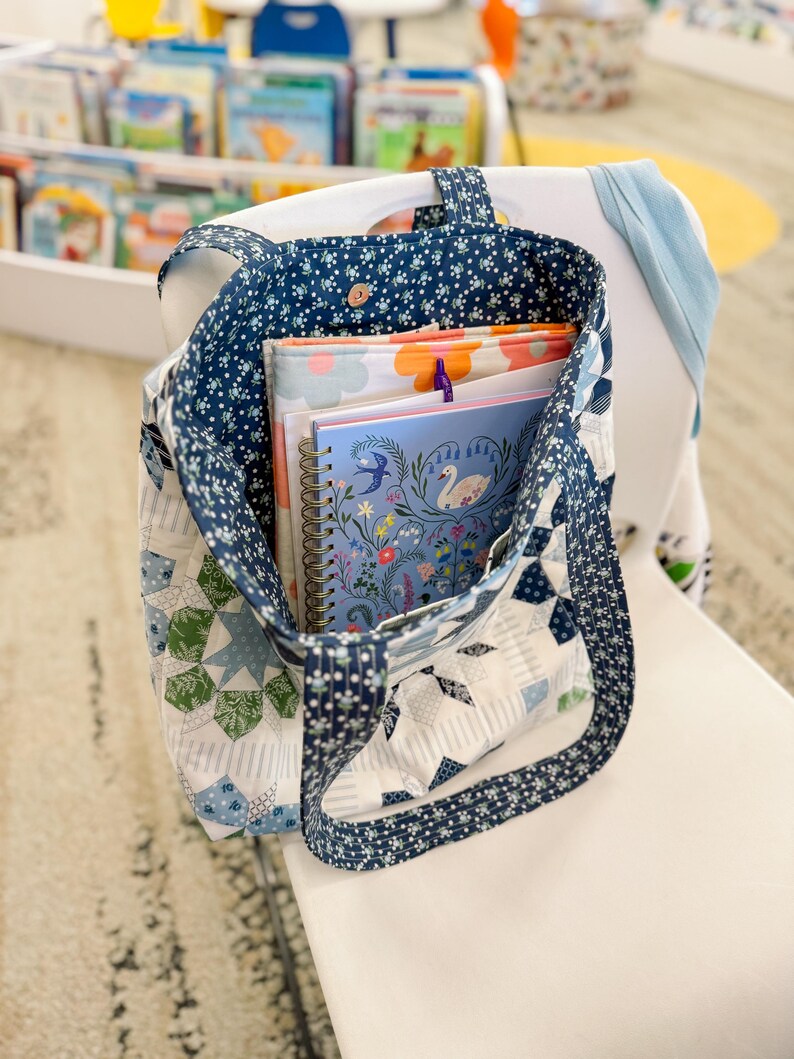 Quilted Tote Bag Sewing Pattern | Beginner Friendly (PDF & Video ...