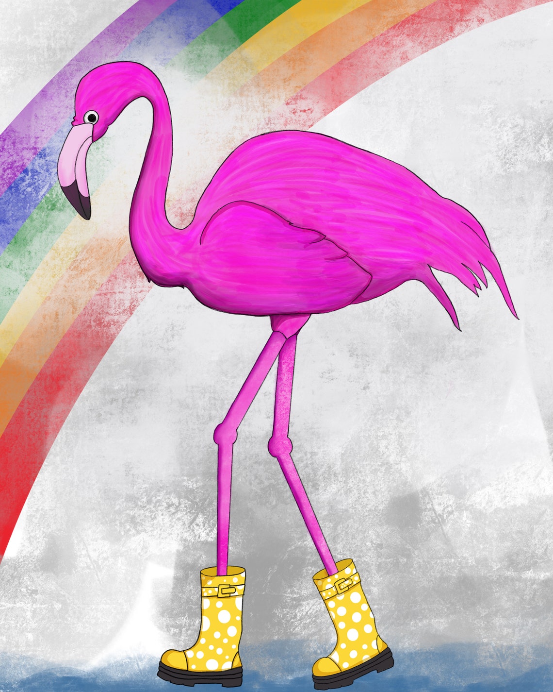 womens flamingo rain boots