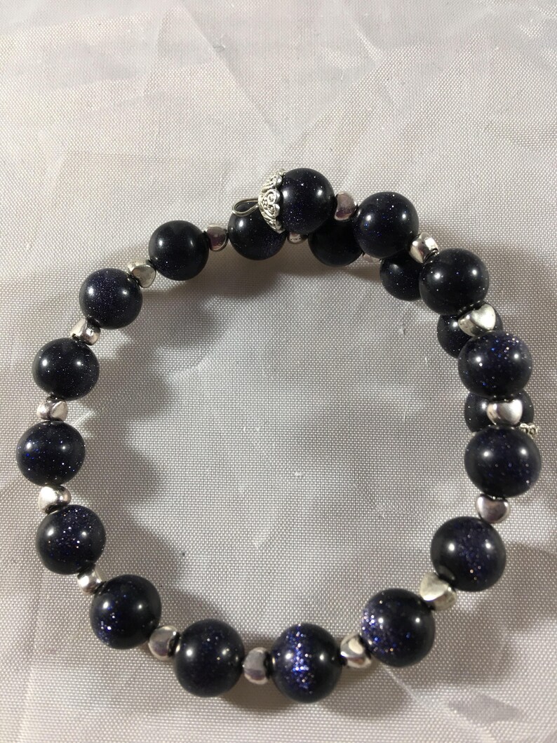 blue goldstone bracelet