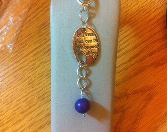 SALE: If I know what love is keychain - lila