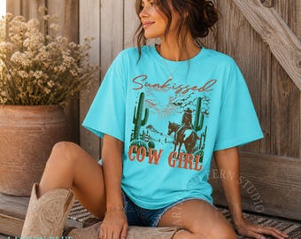 Vintage Western Cotton Shirt, Southwest Summer Top, Cowgirl Tee