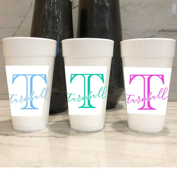 Custom Anniversary Styrofoam Cups Etsy