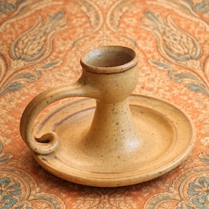 Large Vintage Studio Pottery Candleholder