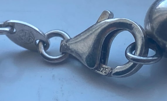 Solid 14g sterling ball bracelet - image 2