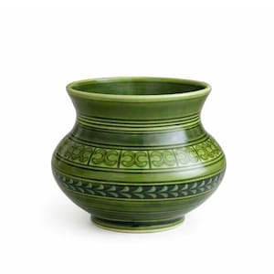 Mid-Century Grüne Vintage Vase