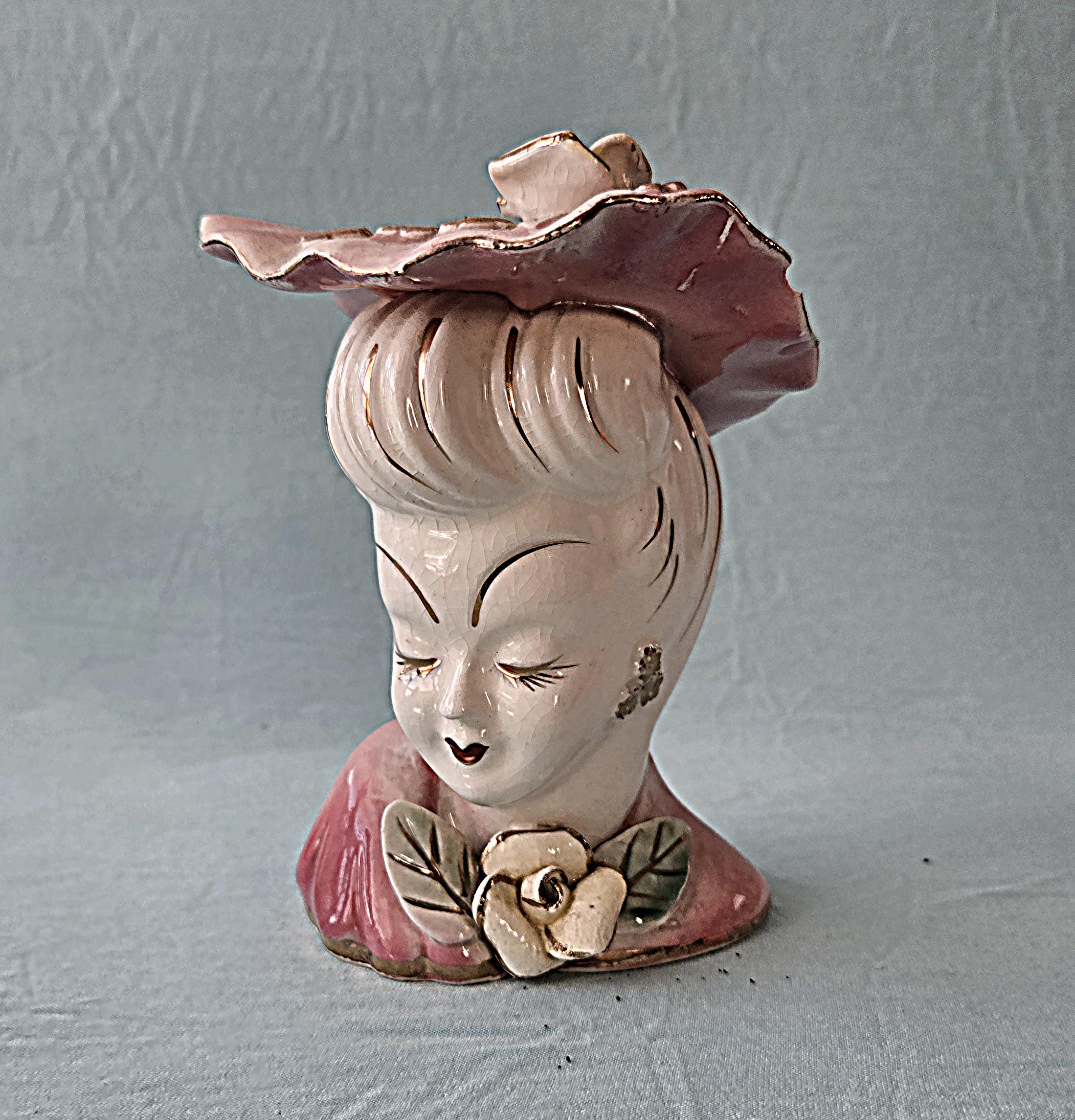 Napco Lady Head Vase - Etsy Canada