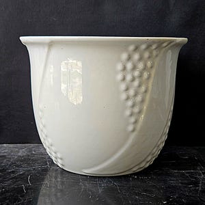 Glasur Keramik Planter 2402/17 | MCM White Ceramic Pot | West German Art Pottery