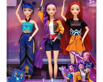 K-pop Demon Hunters śpiewające lalki prezent dla dzieci