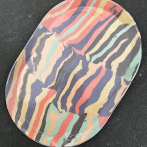 Candyland nerikomi keramische serveerschaal 14&quot;