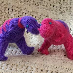 Crochet Pattern Colorful Tyranosaurus Rex